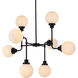 Hanson 8 Light 36 inch Black Pendant Ceiling Light