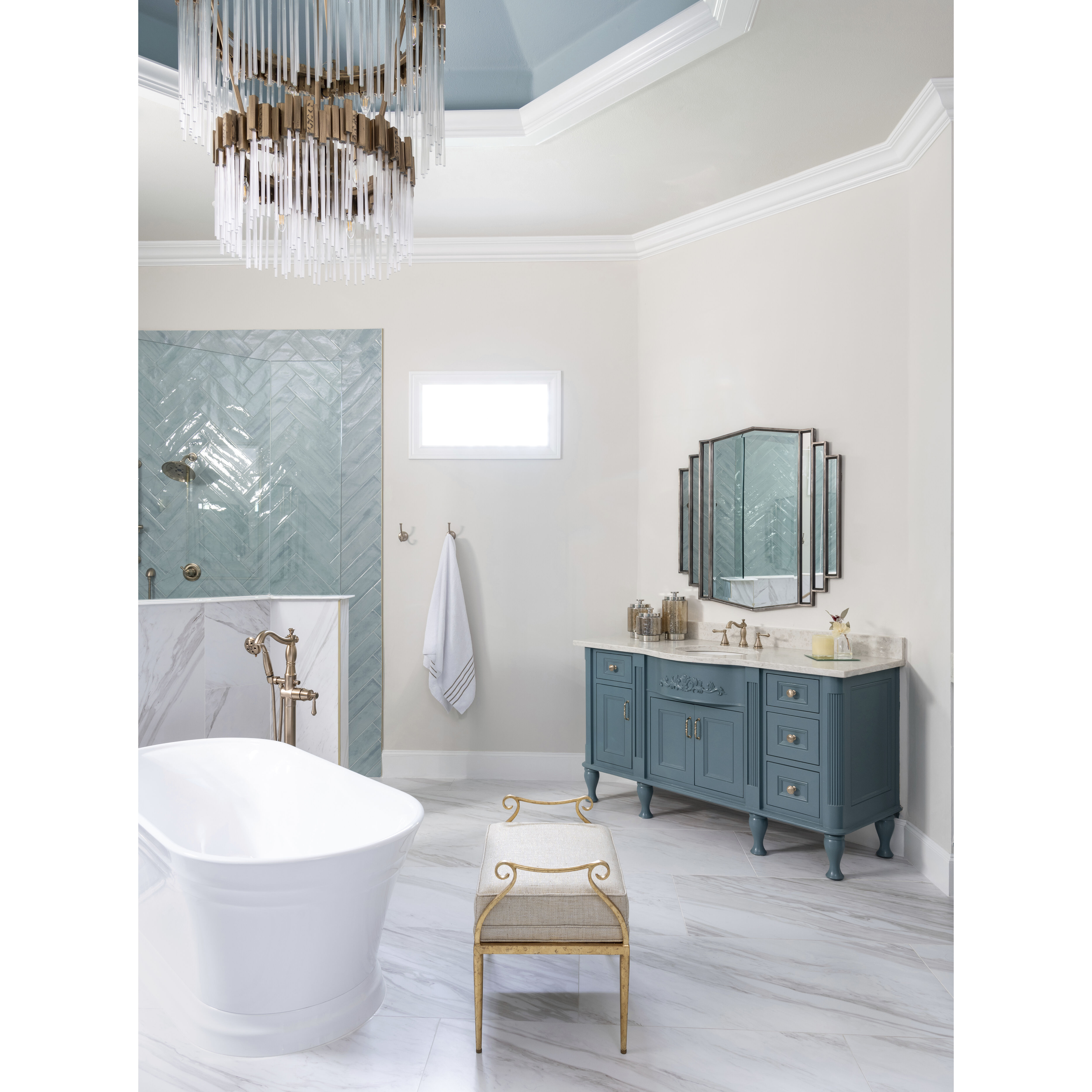 Matrix 14 Light 30 inch Havana Gold Chandelier Ceiling Light