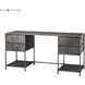 Gunthery 60 X 22 inch Graphite Desk, 4 Drawer