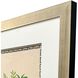 Grecian Vase Palm Green and Blue and Orange and Yellow Framed Art