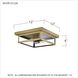 Westover 2 Light 12 inch Antique Brass Flush Mount Ceiling Light