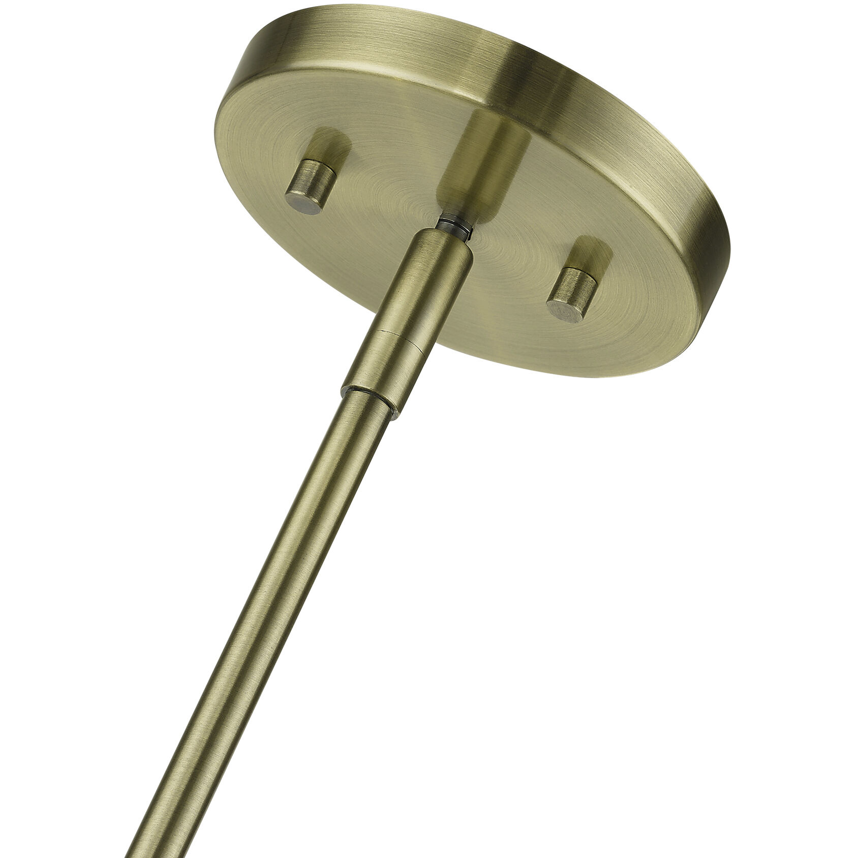 Monaco 8 Light 35 inch Antique Brass Linear Chandelier Ceiling Light, Large