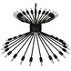 Mancini 48 Light 36 inch Matte Black Chandelier Ceiling Light