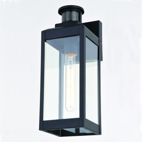 Kinzie Textured Black Outdoor Motion Sensor