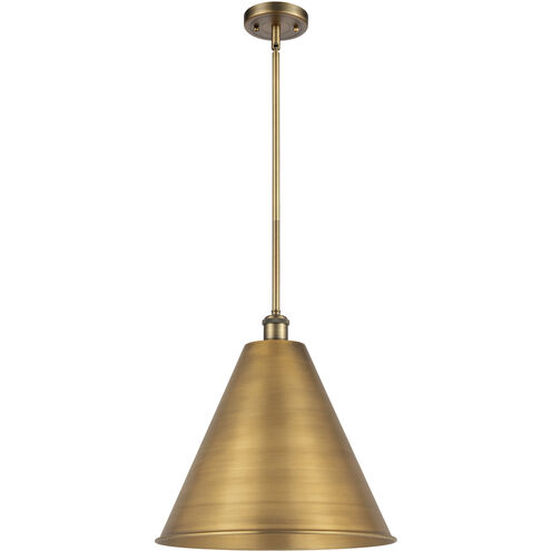 Ballston Cone LED 16 inch Brushed Brass Pendant Ceiling Light