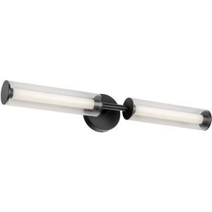 Braga LED 27.88 inch Black Bath Vanity Light Wall Light