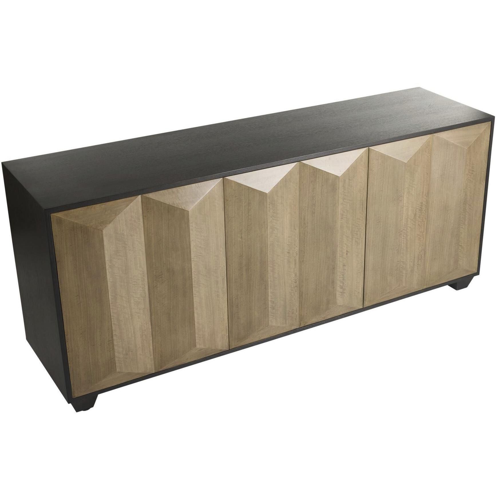 Sapphire 34 inch Chamois Gray Credenza