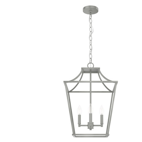 Laurel Ridge 4 Light 16 inch Brushed Nickel Lantern Pendant Ceiling Light