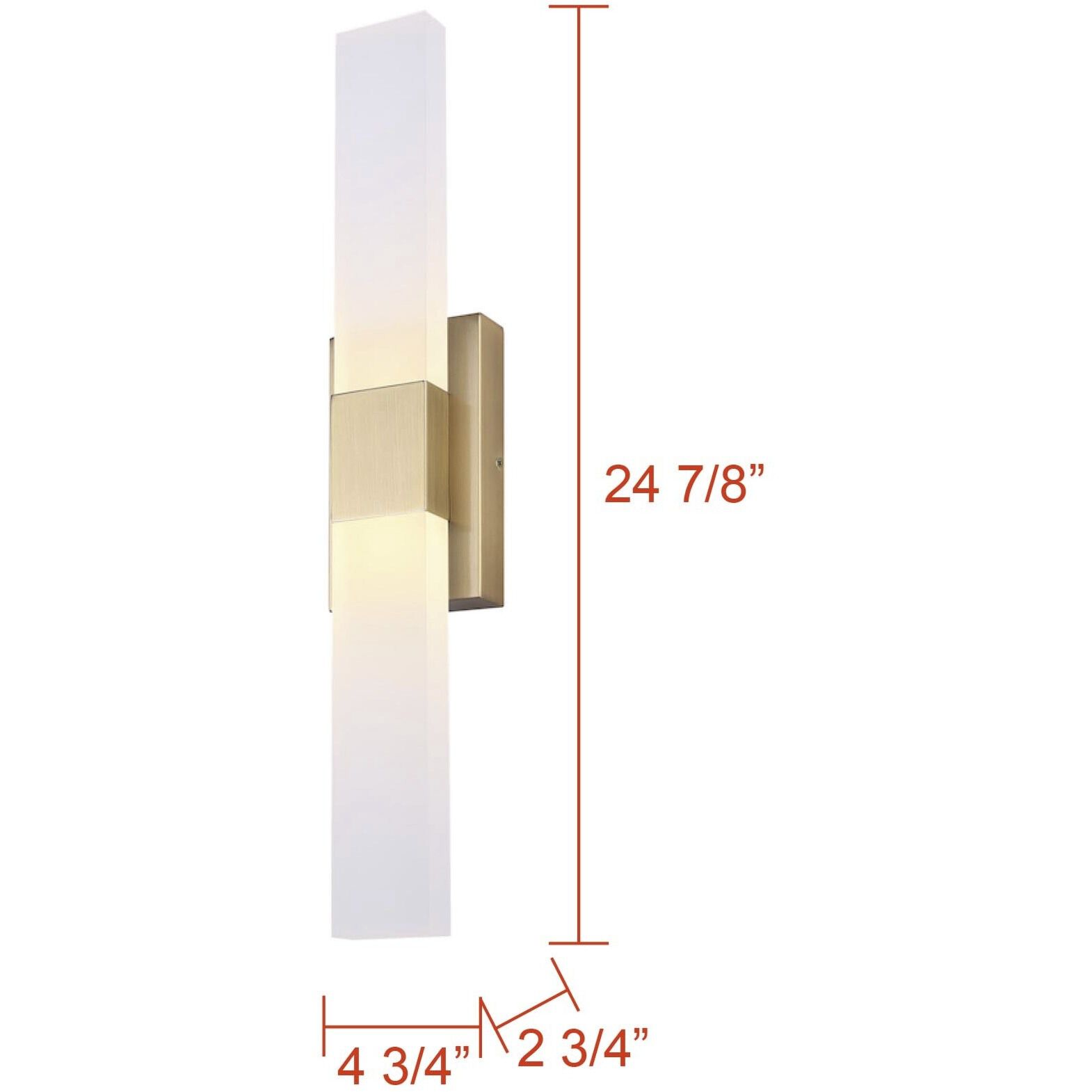 Farrow LED 4.75 inch Gold Vanity Light Wall Light