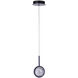 Glitzer 3.88 inch Matte Black Pendant Ceiling Light