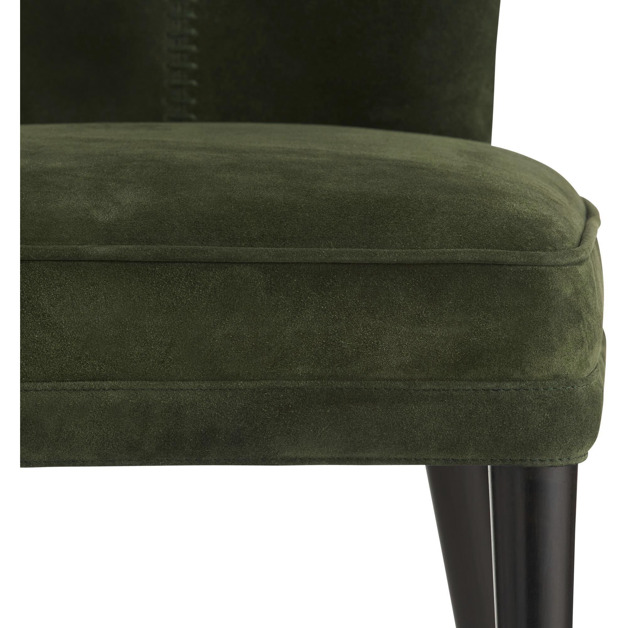 Lincoln Forest and Ebony with Antique Brass Dining Chair