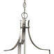 Foyer 3 Light 15 inch Brushed Nickel Chandelier Ceiling Light