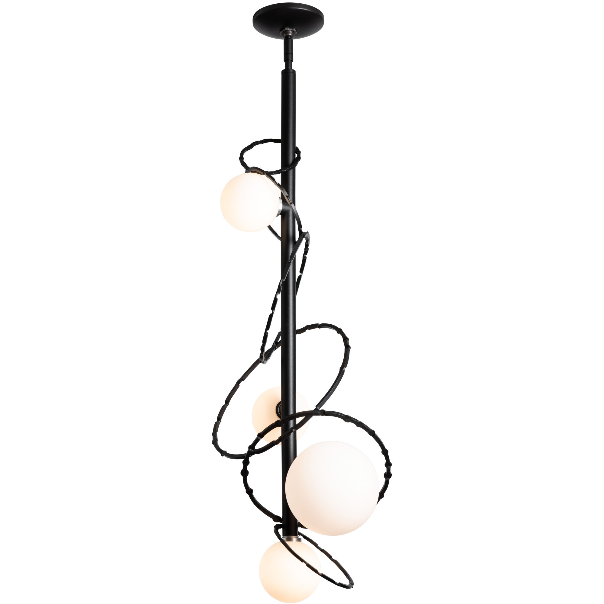 Olympus 4 Light 13.9 inch Mahogany Pendant Ceiling Light, Vertical - Open Box