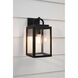 Grandbury 1 Light 14 inch Textured Black Outdoor Wall Lantern, with DURASHIELD, Medium