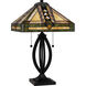 Yellowstone 22.75 inch 75.00 watt Matte Black Table Lamp Portable Light