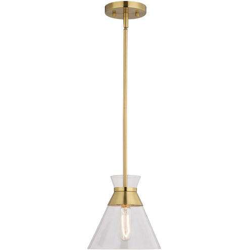 Harper LED 8.5 inch Natural Brass Pendant Ceiling Light