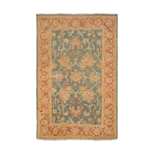 Fantasia 66 X 42 inch Teal/Burnt Orange/Olive/Lime Rugs, Wool