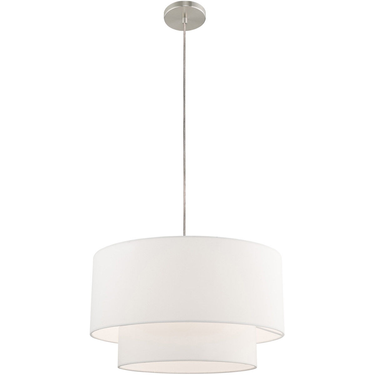 Clark 1 Light 20 inch Brushed Nickel Pendant Chandelier Ceiling Light