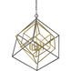 Euclid 6 Light 35.5 inch Olde Brass and Bronze Chandelier Ceiling Light