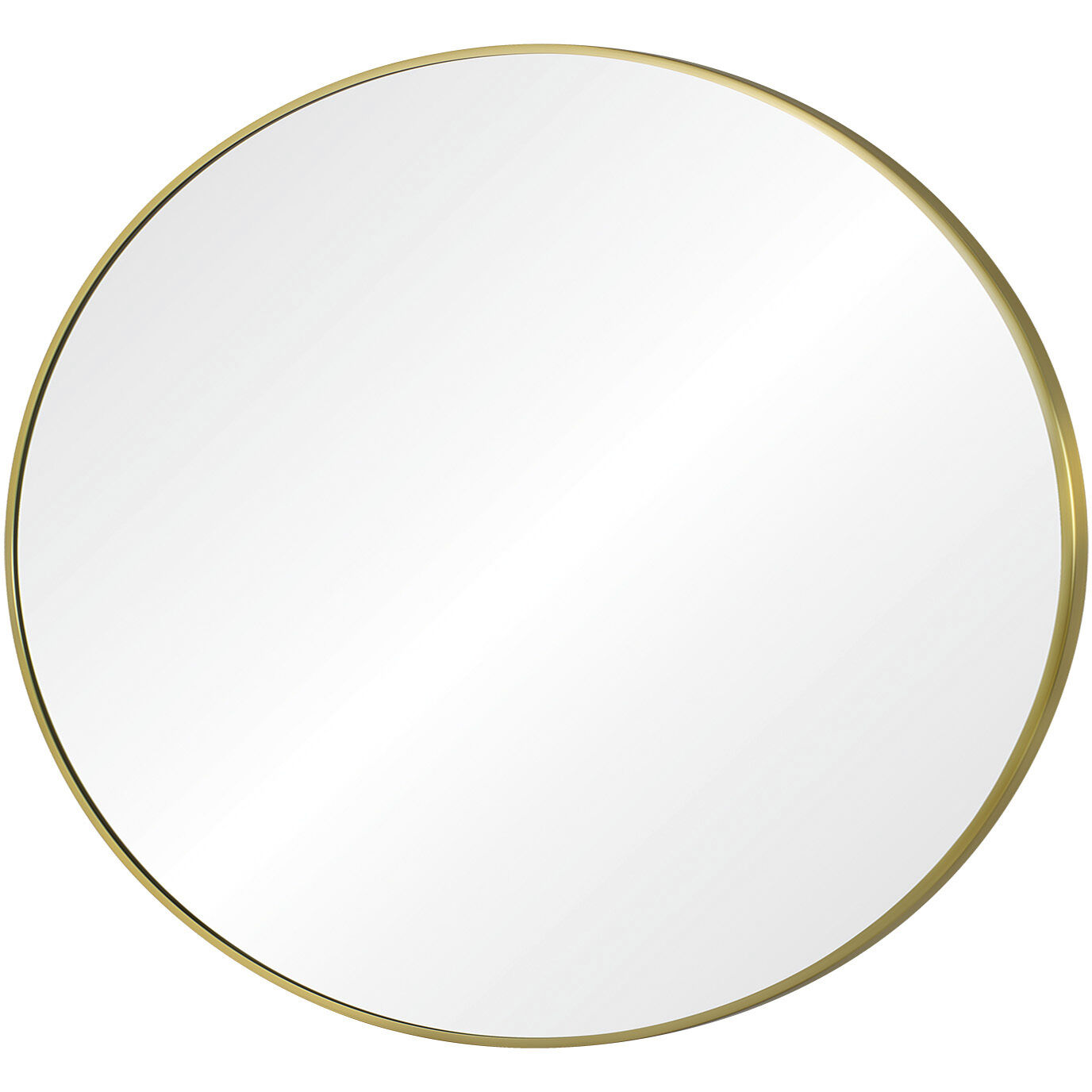 Parga 36 X 36 inch Clear and Satin Brass Wall Mirror