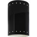 Ambiance LED 5.75 inch Gloss Black Wall Sconce Wall Light in 1000 Lm LED, Gloss Black/Matte White