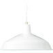 Fort Worth 1 Light 16 inch White Pendant Ceiling Light