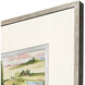 Garden Retreat II Green and Brown and Pink and White Framed Art, The Studio