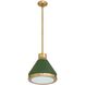 Doyle 1 Light 12.75 inch Natural Brass Pendant Ceiling Light