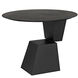 Pieta 39 X 39 inch Matte Black Accent Table, Round