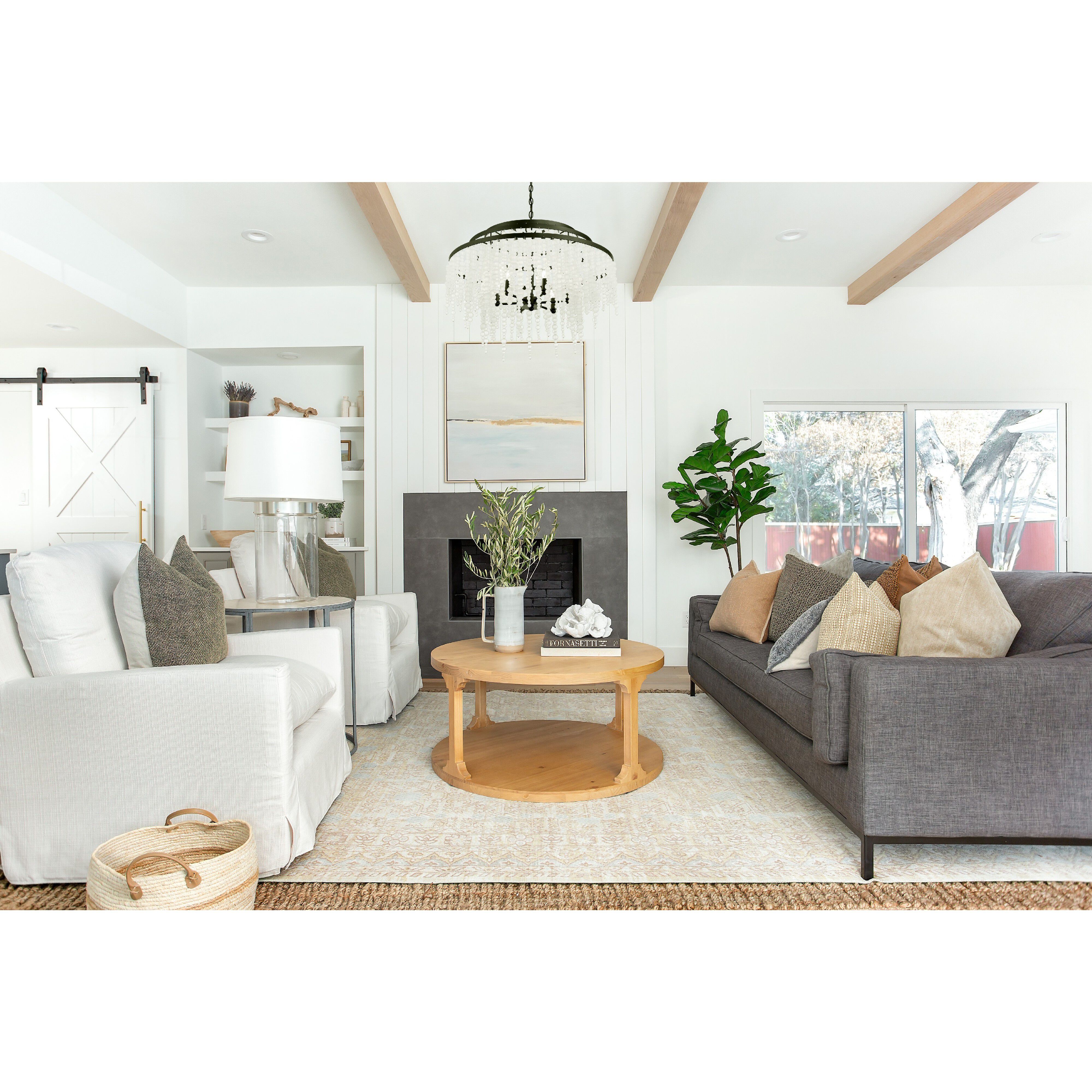 Poppy 6 Light 26.5 inch Matte Black Chandelier Ceiling Light