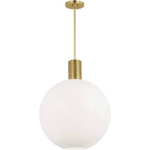 Drew & Jonathan Colewood 1 Light 20 inch Satin Brass Pendant Ceiling Light, Large