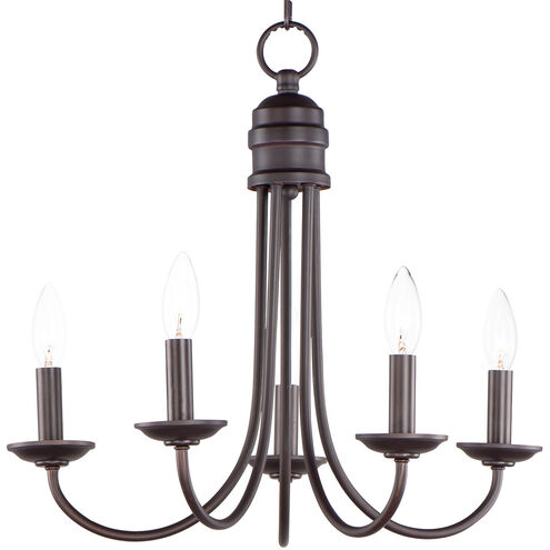 Logan 5 Light 21 inch Oil Rubbed Bronze Multi-Light Pendant Ceiling Light