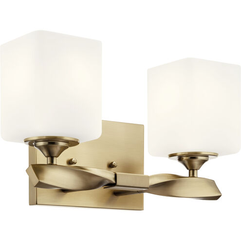 Marette 2 Light 13.5 inch Champagne Bronze Bath Vanity Light Wall Light