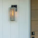 Polaris 1 Light 16.4 inch Coastal Black and Coastal Silver Outdoor Sconce, Large