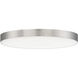 Trim LED 9 inch Satin Nickel Flush Mount Ceiling Light