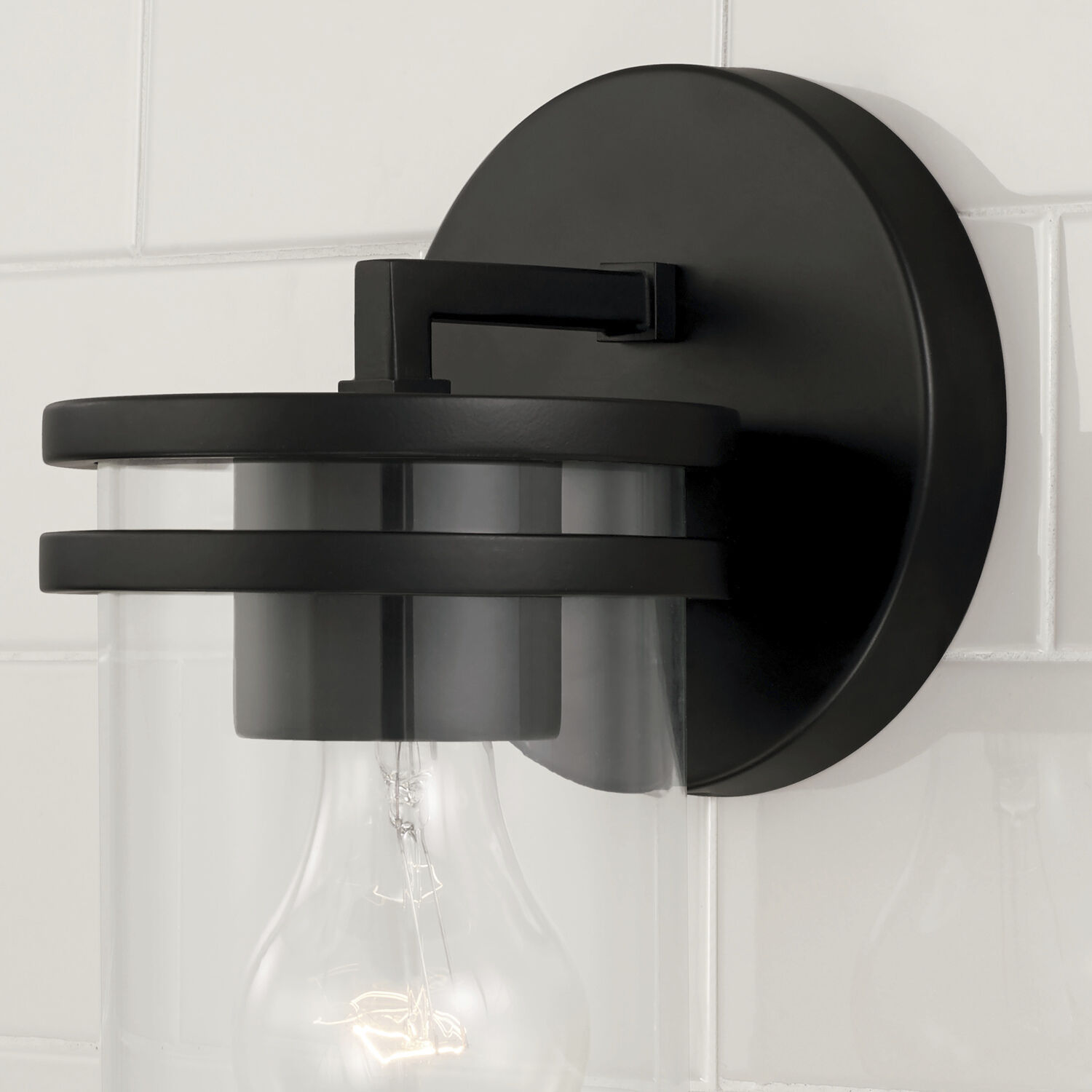 Fuller 1 Light 5 inch Matte Black Sconce Wall Light