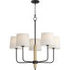 Bozeman 5 Light 28.75 inch Natural Wood Single-Tier Chandelier Ceiling Light