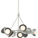 Brooklyn 9 Light 32 inch Sterling and Natural Iron Ring Pendant Ceiling Light in Sterling/Natural Iron