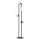 Pascal 68.9 inch 40 watt Bronze Highlight and White Glass Floor Lamp Portable Light