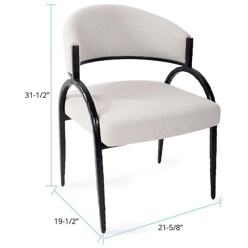 Dewitt Gray and Black Upholstered Side Chair
