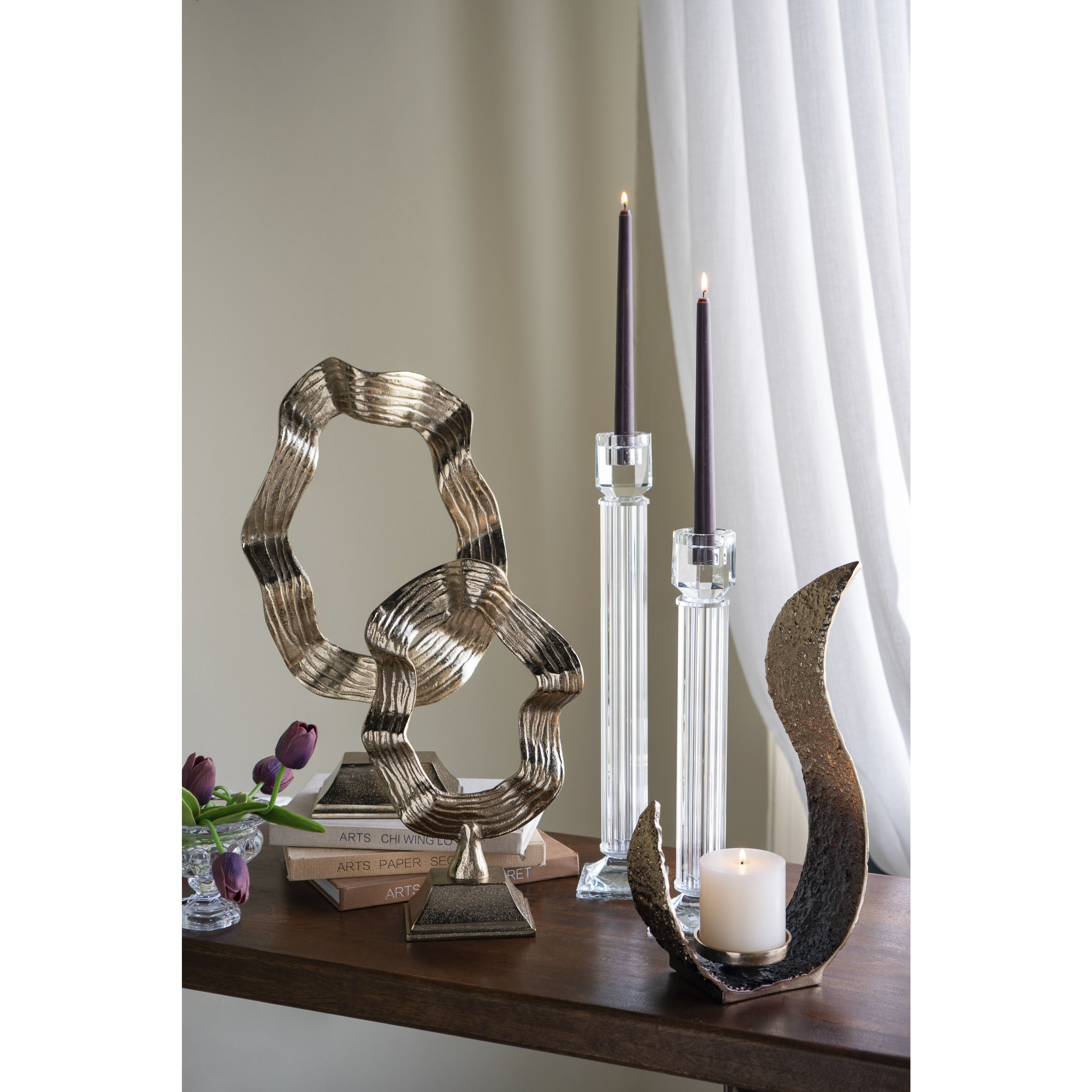 Anita 18.1 X 3.5 inch Candle Holder