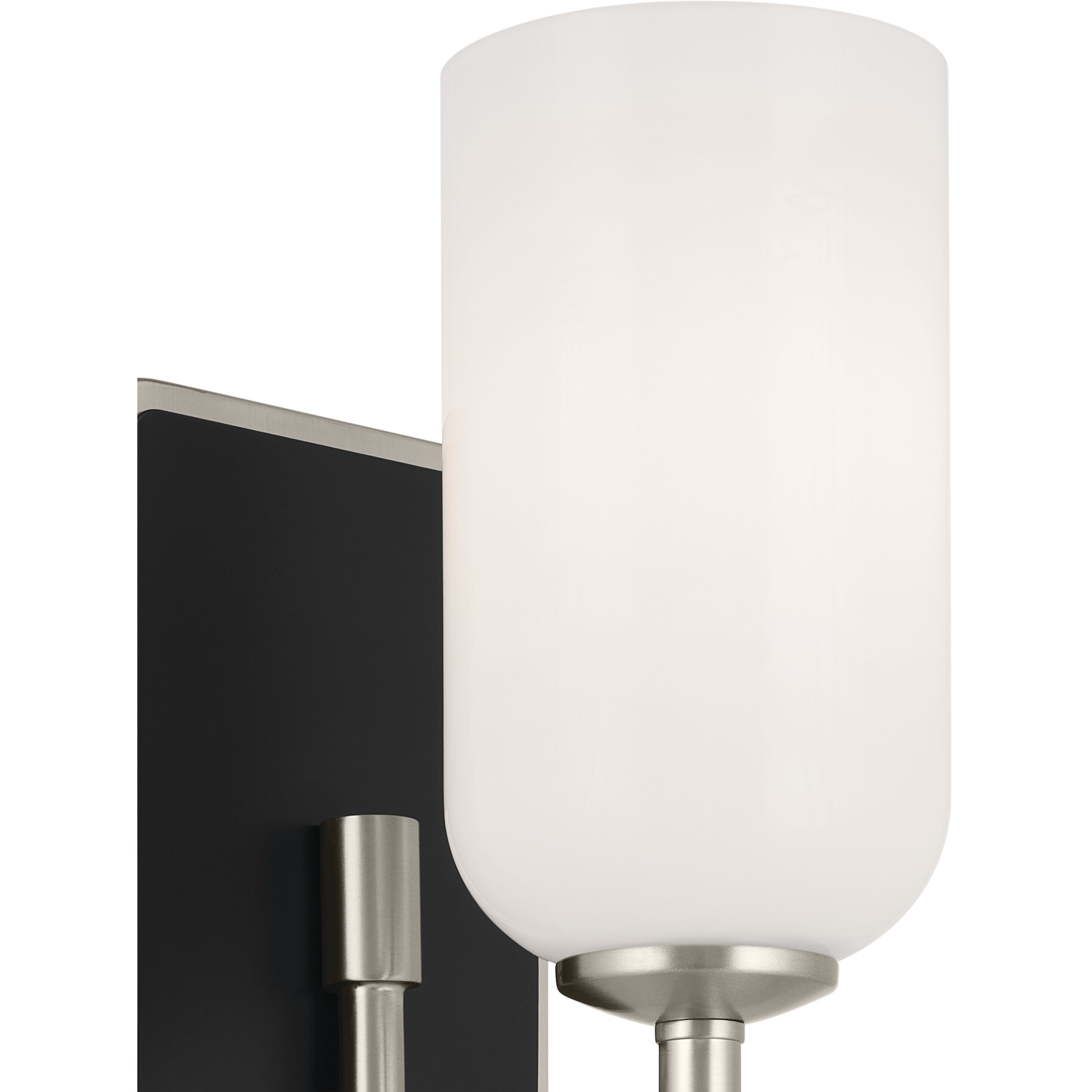 Solia LED 5 inch Brushed Nickel with Black Wall Sconce Wall Light