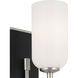 Solia LED 5 inch Brushed Nickel with Black Wall Sconce Wall Light