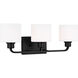 Canfield LED 23.13 inch Midnight Black Wall Bath Fixture Wall Light