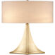 Cassia 25 inch 60 watt Gold Leaf Table Lamp Portable Light