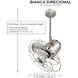 Matthews-Gerbar Bianca Direcional 13 inch Polished Chrome Ceiling Fan, Matthews-Gerbar