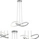 Celeste LED 23.63 inch Satin Nickel Pendant Ceiling Light in 24 in