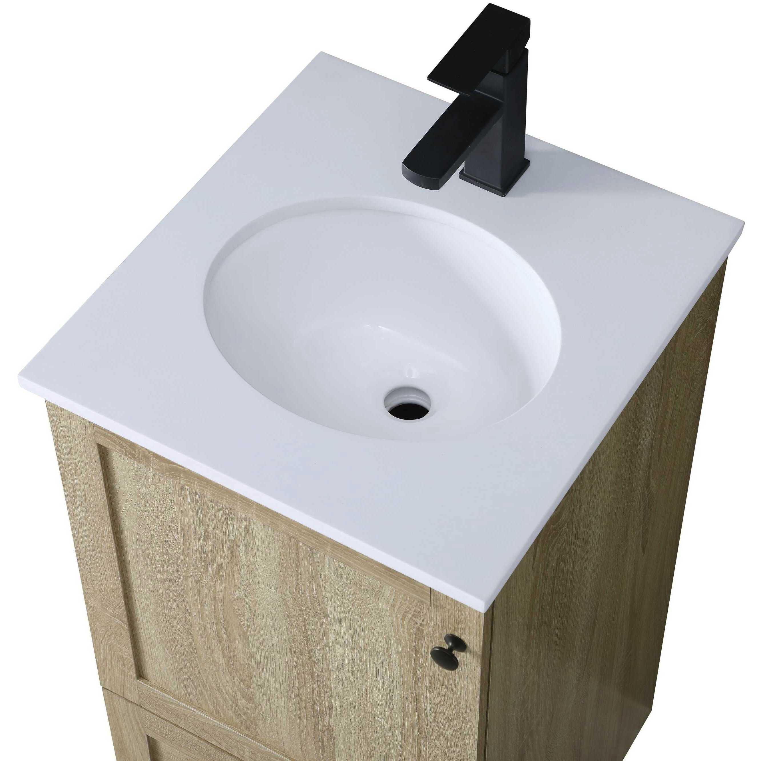 Soma 18 X 34 inch Mango Wood Bathroom Vanity Cabinet