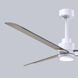 Atlas Alessandra-LK 56 inch Matte White with Gray Ash Blades Indoor/Outdoor Ceiling Fan