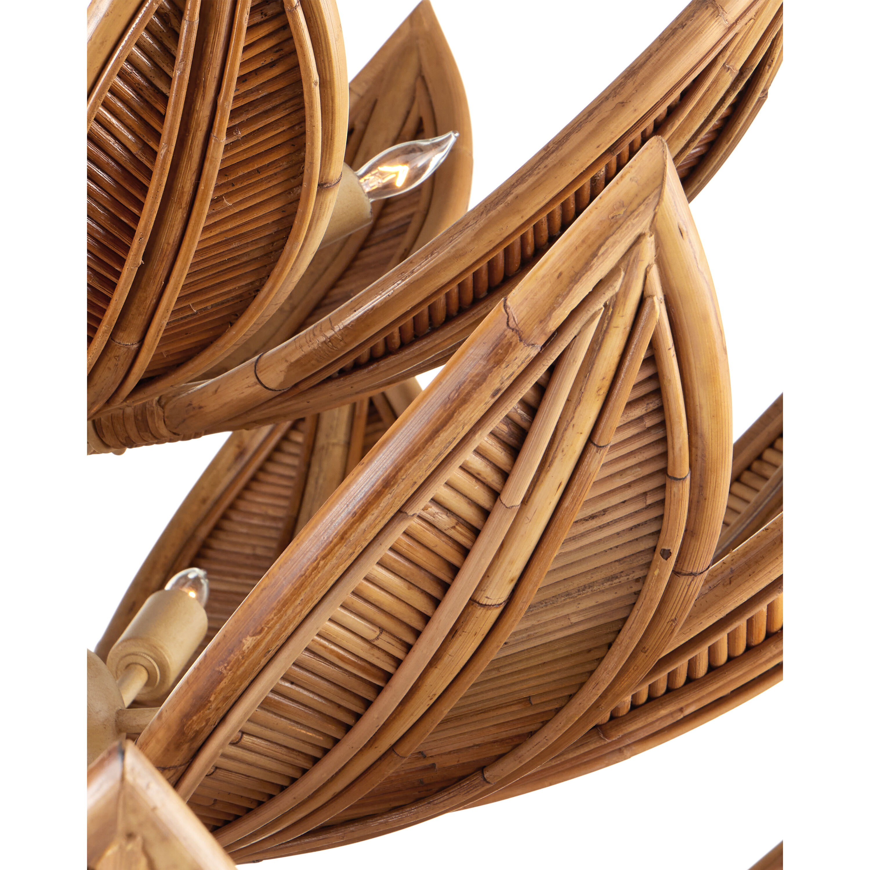 Cubana 12 Light 56.25 inch Natural/Coco Cream Three-Tier Chandelier Ceiling Light